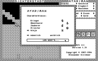 Stadt der Dichter (Die) atari screenshot